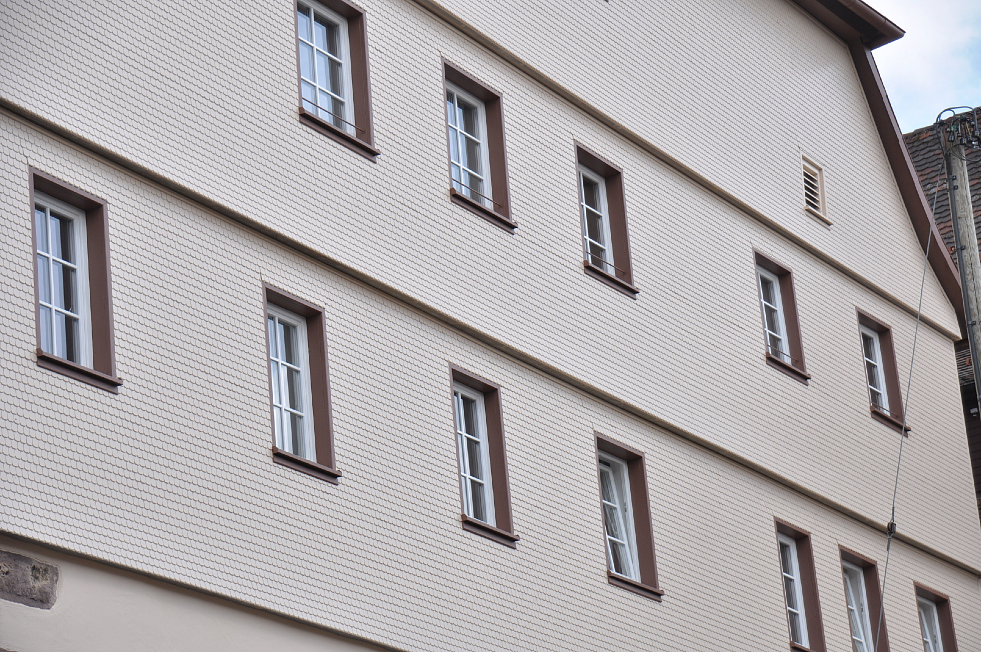 Rathaus Dornstetten Fichten-Elementschindeln 70x180 A3 Rathaus Dornstetten Fichten-Elementschindeln 70x180 A3